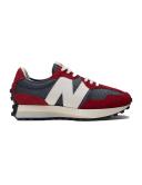 New Balance Men's 327 NB Navy/Nb Scarlet - Size 6