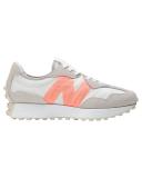 New Balance Men's 327 Rain Cloud/Vibrant Orange - Size 5