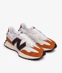 New Balance Men's 327 - White/Blue (Size 9)