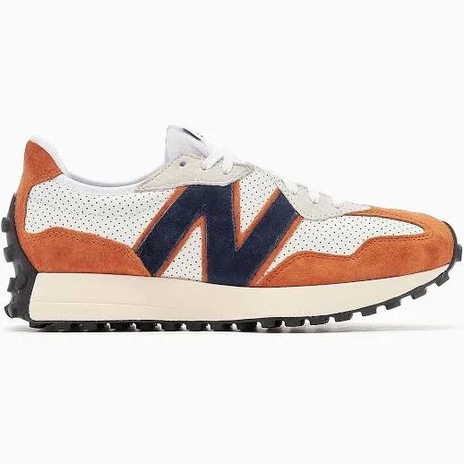 New Balance Men's 327 - White/Blue (Size 9)