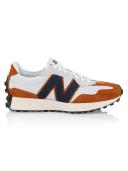 New Balance Men's 327 White/Natural Indigo - Size 4