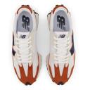 New Balance Men's 327 White/Natural Indigo - Size 4