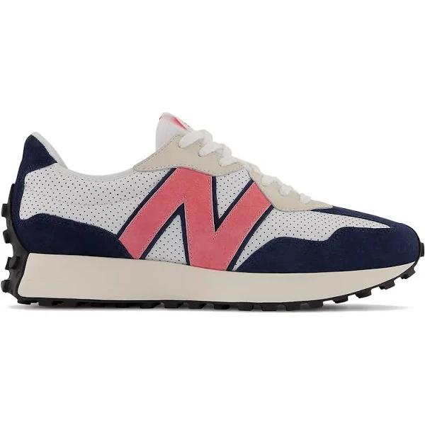 New Balance Men's 327 White/Natural Pink - Size 5