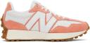 New Balance Men's 327 White/Paradise Pink - Size 8