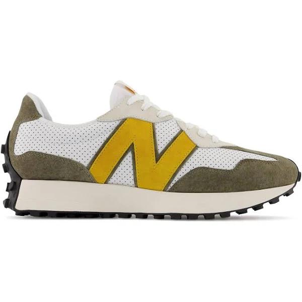 New Balance Men's 327 White/Varsity Gold - Size 14