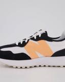 New Balance Men's 327 White/Vibrant Apricot - Size 8