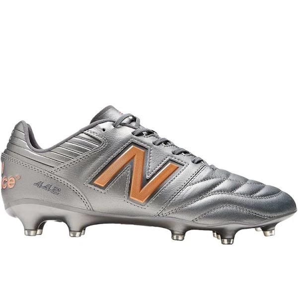 New Balance Men's 442 V2 Pro FG Silver/Graphite/Copper - Size 5