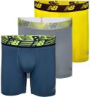 New Balance Men's 5" No-Fly Cotton Performance Boxer Briefs, (3 Pack)