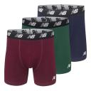 New Balance Men's 5" No-Fly Cotton Performance Boxer Briefs, (3 Pack)