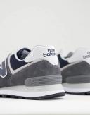 New Balance Men's 574 Grey/Navy - Size 5