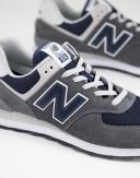 New Balance Men's 574 Grey/Navy - Size 5