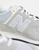 New Balance Men's 574 Grey/Sea Salt - Size 13