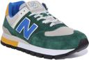New Balance Men's 574 Rugged - Green/Blue (Size 8.5)