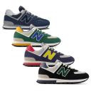New Balance Men's 574 Rugged - Green/Blue (Size 9)