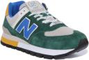 New Balance Men's 574 Rugged - Green/Blue (Size 9)