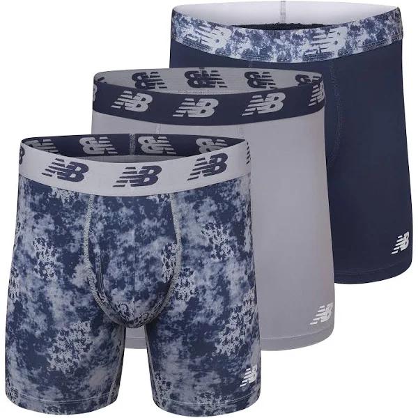 New Balance Men's 6 Boxer Brief Fly Front With Pouch, 3-Pack of 6 Inch  Tagless Underwear, Price History & Comparison