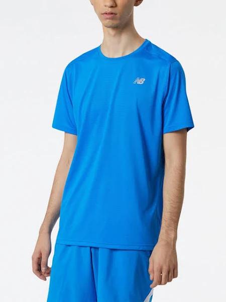 New Balance Men's Accelerate Short Sleeve Serene Blue - Size M