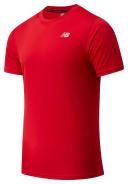 New Balance Men's Core Run Short Sleeve T-Shirt Red L