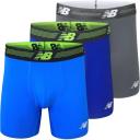 New Balance Men's Cotton Performance Boxer Briefs 4-Pack