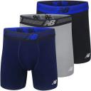 New Balance Men's Cotton Performance Boxer Briefs 4-Pack