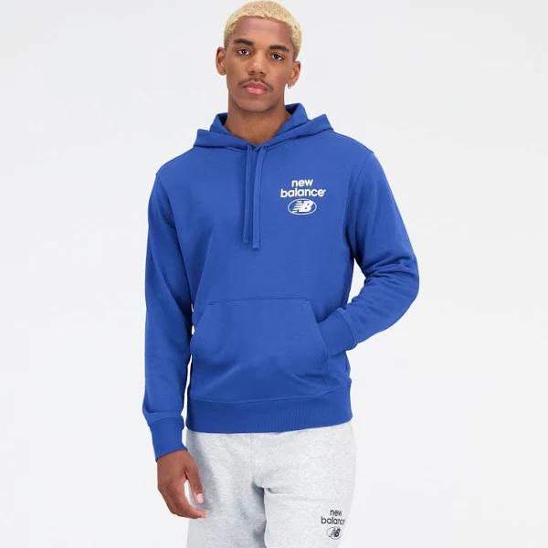 New Balance Men's Essentials Brushed Fleece Hoodie - Ate - XXL | INTERSPORT