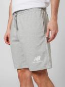 New Balance Men's Essentials Stacked Logo French Terry Short Athletic Grey - Size XS