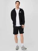 New Balance Men's Essentials Stacked Logo French Terry Short Black - Size XS