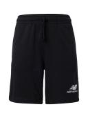 New Balance Men's Essentials Stacked Logo French Terry Short Black - Size XS