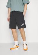 New Balance Men's Essentials Stacked Logo French Terry Short Black - Size XS