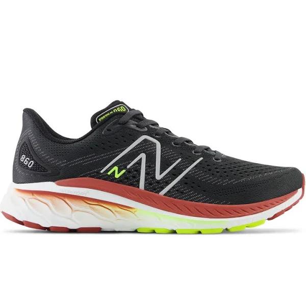 New Balance Men's Fresh Foam x 860v13 Black/Brick Red - Size 15