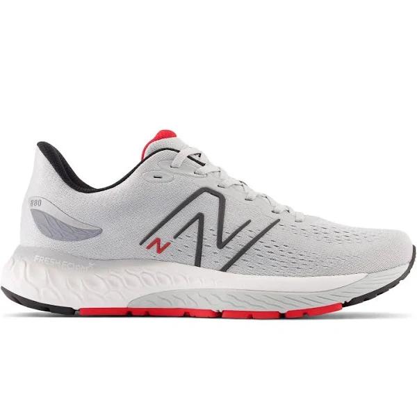 New Balance Men's Fresh Foam x 880 V12 Light Aluminum/True Red - Size 13