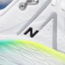 New Balance Men's Fresh Foam x More V4 White/Electric Teal - Size 7