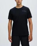 New Balance Men's Graphic Heathertech Tee Black/Grey - Size M
