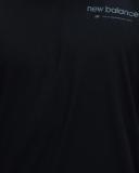 New Balance Men's Graphic Heathertech Tee Black/Grey - Size M