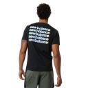 New Balance Men's Graphic Heathertech Tee Black Multi Print - Size S