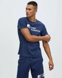 New Balance Men's Graphic Heathertech Tee NB Navy - Size 2XL
