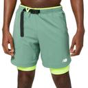 New Balance Men's Impact Run at 7 Inch 2 in 1 Short Jade - Size 2XL