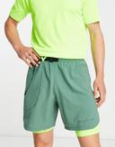 New Balance Men's Impact Run at 7 Inch 2 in 1 Short Jade - Size 2XL
