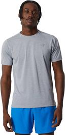 New Balance Men's Impact Run Short Sleeve Athletic Grey - Size M