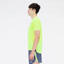 New Balance Men's Impact Run Short Sleeve Athletic Grey - Size M