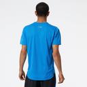 New Balance Men's Impact Run Short Sleeve Athletic Grey - Size M