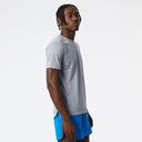 New Balance Men's Impact Run Short Sleeve Athletic Grey - Size M