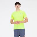 New Balance Men's Impact Run Short Sleeve Athletic Grey - Size M