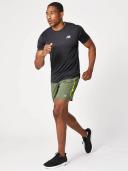 New Balance Men's Impact Run Short Sleeve Natural Indigo Heather - Size L