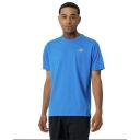 New Balance Men's Impact Run Short Sleeve Natural Indigo Heather - Size L