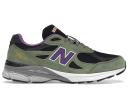 New Balance Men's Made in USA 990v3 Olive Leaf/Black - Size 13