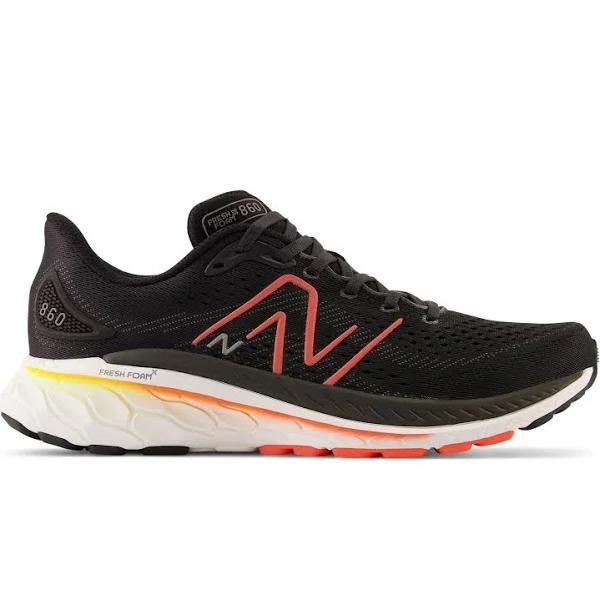 New Balance Men's Shoes Fresh Foam x 860v13 Black/Neon Dragonfly/Hot Marigold - Size 11