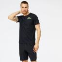 New Balance Mens Graphic Heathertech Tee Green XXL