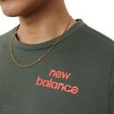 New Balance Mens Graphic Heathertech Tee Green XXL