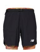 New Balance Mens Impact Run at 7 Inch 2-in-1 Shorts Purple XL